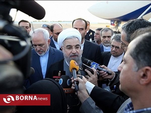 ورود رئیس جمهوری به نیویورک