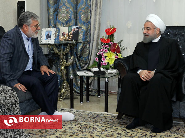 رییس جمهوری در دیدار امیر جانباز عباس طائفه