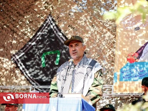 رژه نیروی های مسلح شهرستان قدس