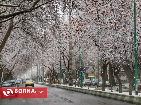 بارش اولین برف زمستانی در ارومیه