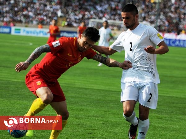 دیدار تیم های فوتبال ایران- چین