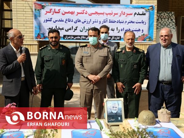 عطرافشانی یادمان شهدای گمنام ساری در هفته پارالمپیک