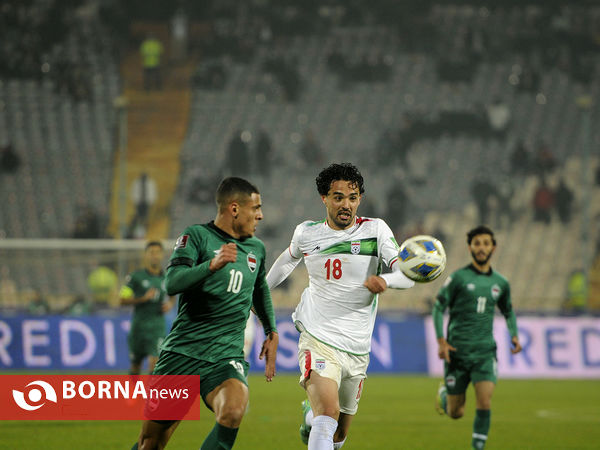 دیدار تیم های فوتبال ایران - عراق