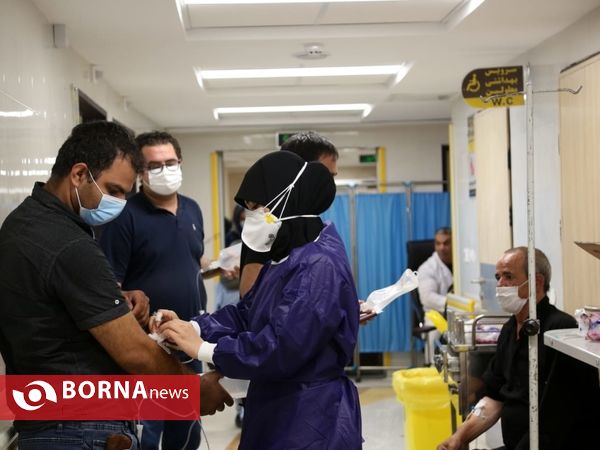 حضور نیروهای داوطلب جهادی گروه پیامبررحمت _ بیمارستان فیروز آبادی شهرستان ری