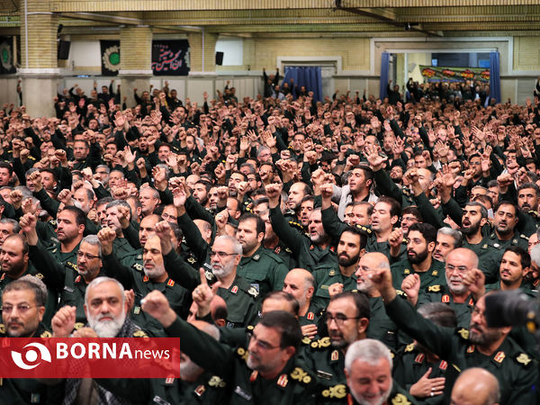 دیدار مجمع عالی فرماندهان سپاه با فرمانده کل قوا