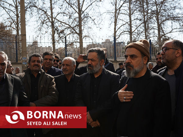 مراسم تشییع آتش‌نشان رضا دارابی