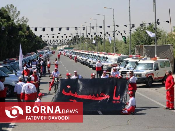 تجدید میثاق هلال احمری ها با امام خمینی(ره) و شهدا