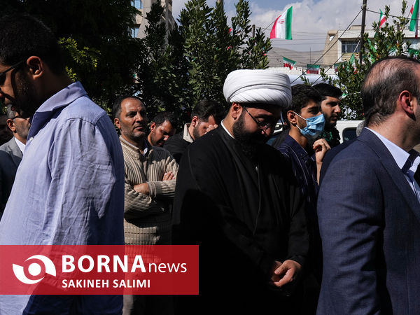 تشییع پیکر طلبه شهید آرمان علی‌وردی