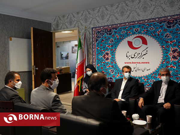 حضور خسرو ساکی و حسین صادقی در خبرگزاری برنا