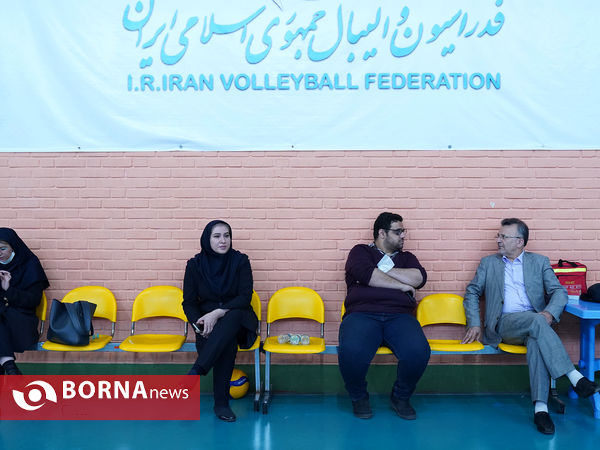 تمرین تیم ملی والیبال نوجوانان و بزرگسالان دختران