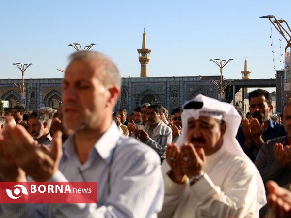 نماز عید قربان در حرم مطهر رضوی