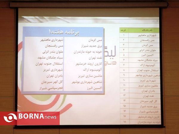 مراسم قرعه کشی لیگ دسته اول فوتبال ایران