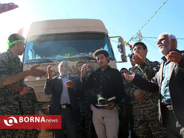 تشییع 94 شهید گمنام کاروان شاهدان بصیر در فسا،سروستان،خرامه