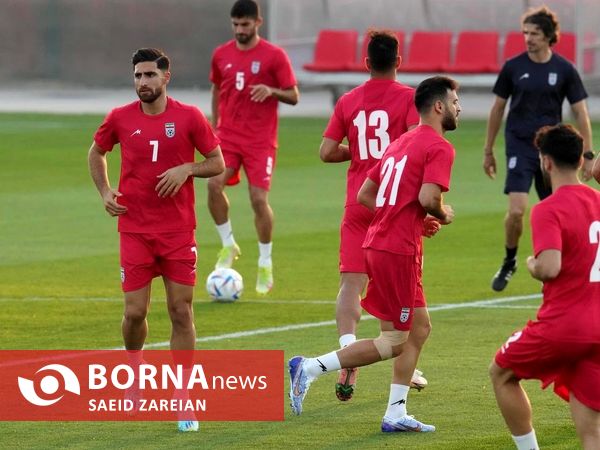 تمرین تیم ملی فوتبال ایران