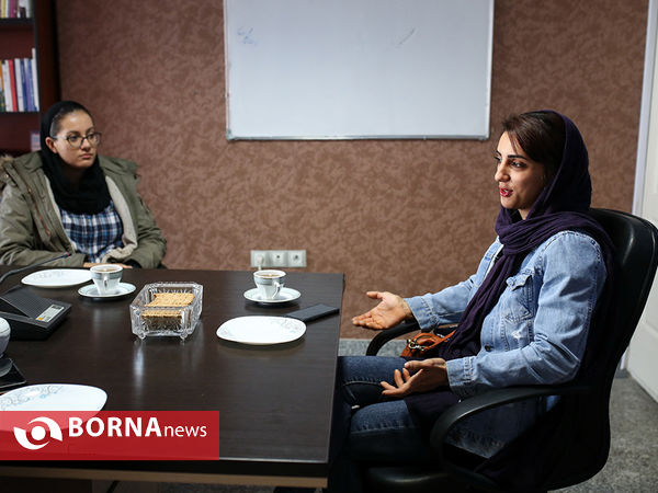 حضور " الناز رکابی " در خبرگزاری برنا