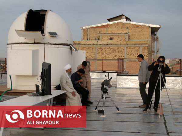 تلاش برای رویت هلال ماه شوال در ارومیه 