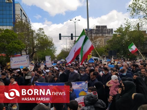 راهیمایی روز قدس در همدان