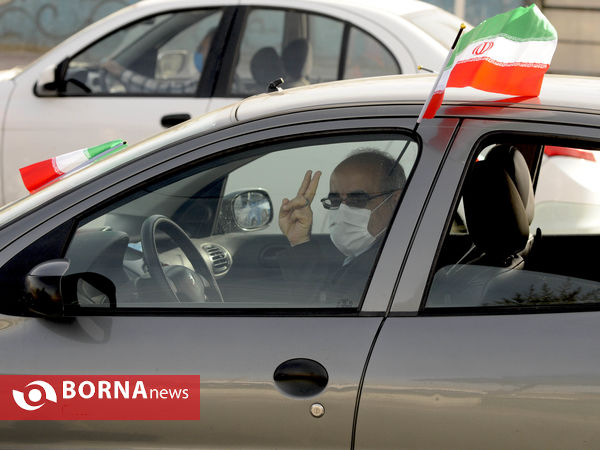 رژه نیروی های موتوری و خودرویی 22 بهمن- شهرستان قدس