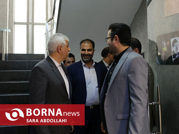 حضور حمید سجادی وزیر ورزش در خبرگزاری برنا