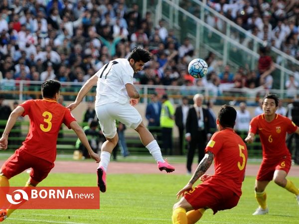 دیدار تیم های فوتبال ایران- چین