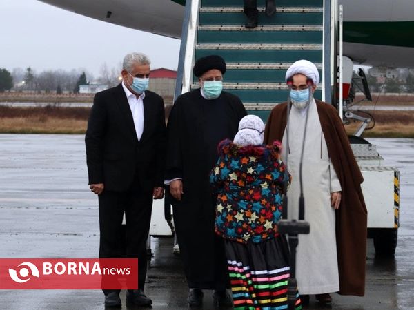ورود رییس جمهور به رشت