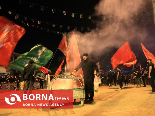 عزاداری شب هشتم محرم در ساری