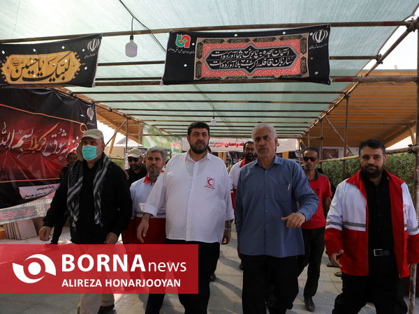 بازدید رییس جمعیت هلال احمر جمهوری اسلامی از مرز شلمچه