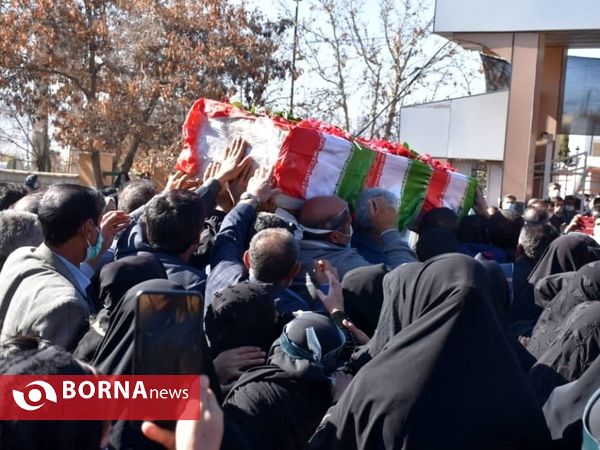 مراسم استقبال از پیکر معلم و خبرنگار فرهیخته کهگیلویه و بویراحمدی در یاسوج