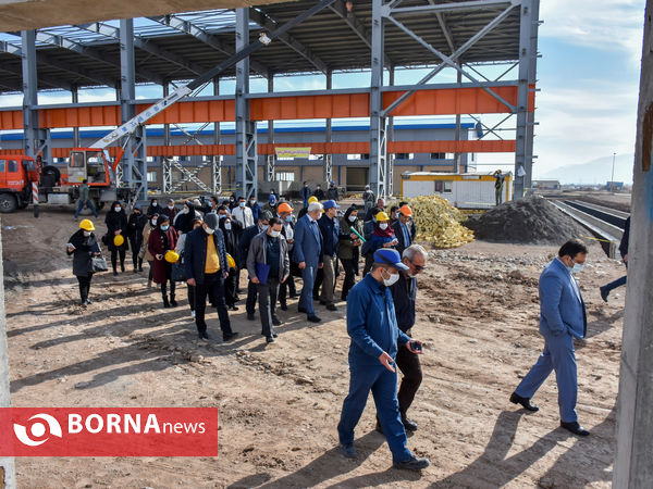بازدید اصحاب رسانه و خبرگزاری ها از شرکت کربن صنعت امیر کبیر، محل احداث کارخانه ۱۰۰ هزار تن آندسازی شرکت آلومینیوم ایران