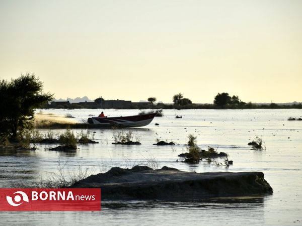 سیل در منطقه دشتیاری سیستان و بلوچستان