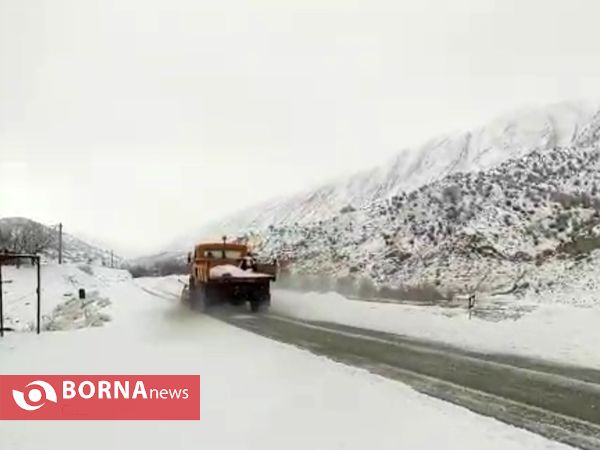 بارش برف در یاسوج