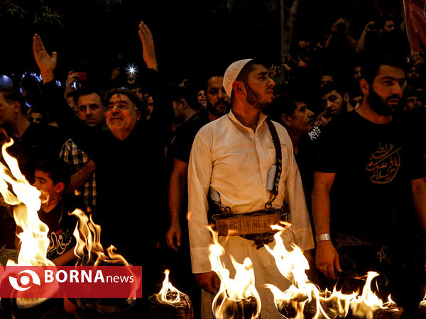 مشعل‌گردانی اعراب مقیم شهر‌ری