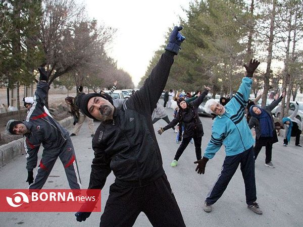 همایش ورزش صبحگاهی به مناسبت گرامیداشت سالروز ورود امام خمینی به کشور