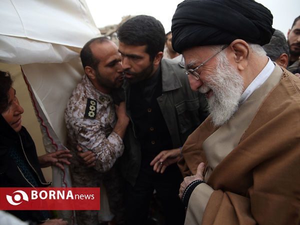 بازدید رهبر انقلاب از روستاهای زلزله‌زده کرمانشاه