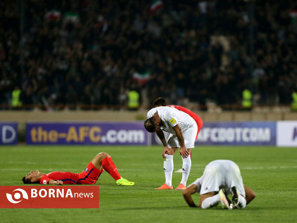 در حاشیه دیدار تیمهای  فوتبال ایران - کره جنوبی
