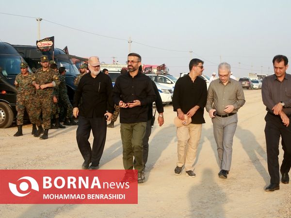 مانور آغاز عملیات خدمات رسانی به زوار اربعین در شلمچه