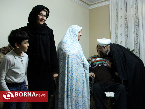 دیدار رئیس جمهوری با جانباز سوری
