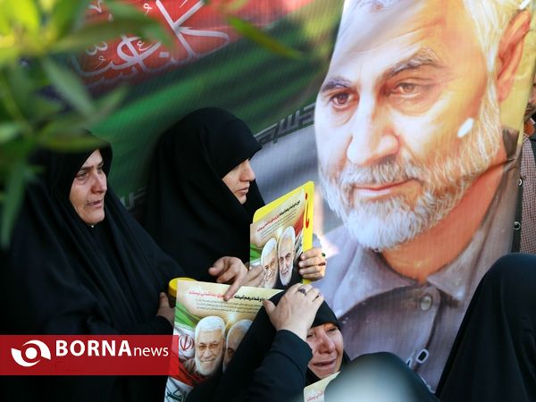 تشییع پیکر مطهر سردار سلیمانی و ابومهدی المهندس در اهواز(2)