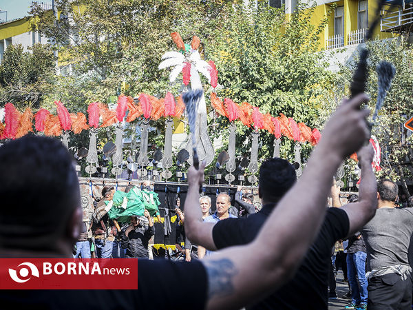 عزاداری دسته جات روز عاشورا در محله دولت آباد - شهر ری