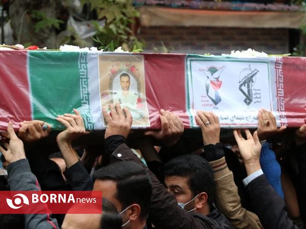 تشییع پیکر پاک دو شهید نیروی انتظامی در گیلان- لنگرود