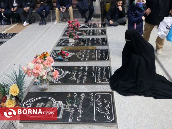 مراسم وداع با شش شهید گمنام در رشت