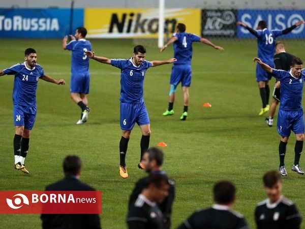 آخرین تمرین تیم ملی پیش از دیدار با کره جنوبی