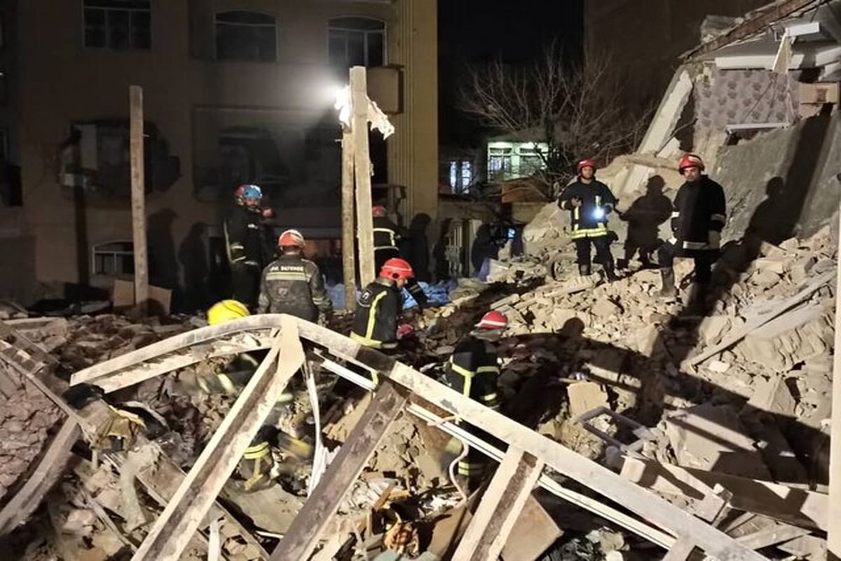 انفجار 4 ساختمان در تبریز
