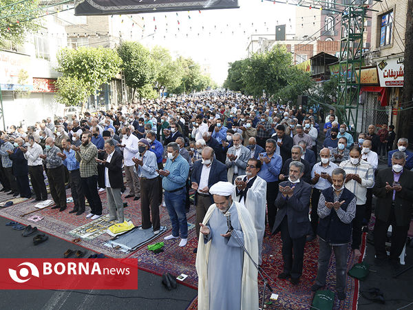 اقامه نماز عید سعید فطر در محله نبرد