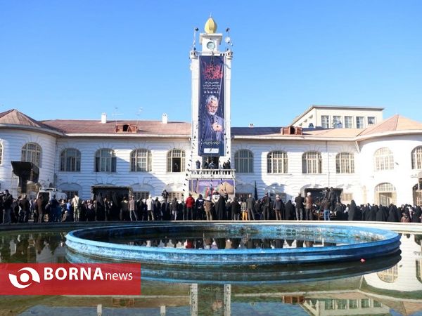 مراسم تشییع پیکر مطهر ۸ شهید گمنام در رشت