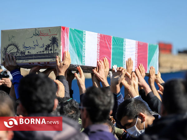 آیین تشیع شهید گمنام در اراک