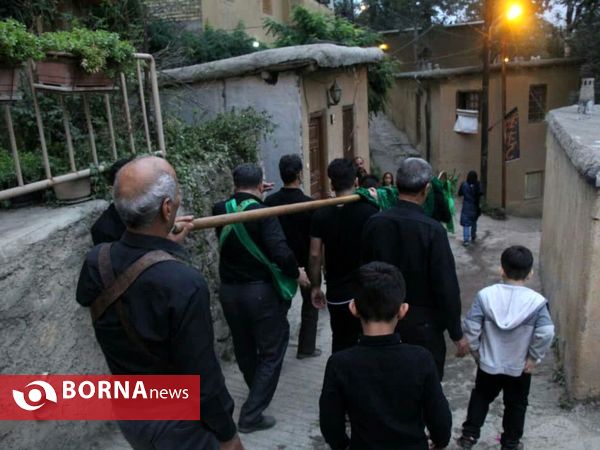 آیین سنتی مراسم علم بندان در شهرک تاریخی ماسوله