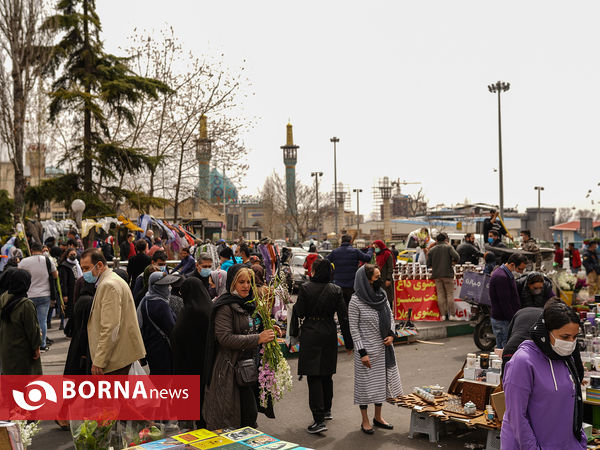 میدان تجریش تهران در آستانه سال نو