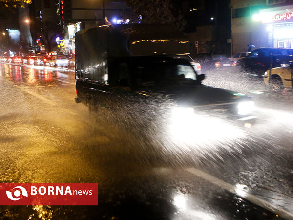 آب گرفتگی معابر خیابان های تهران