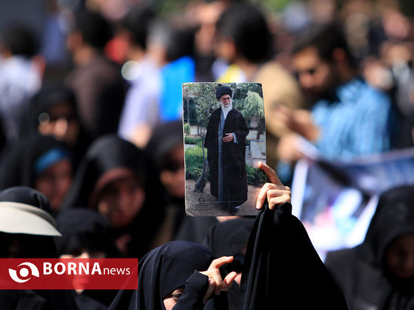 مراسم تشییع پیکر مطهر شهدای فاجعه منا - دانشگاه تهران-2